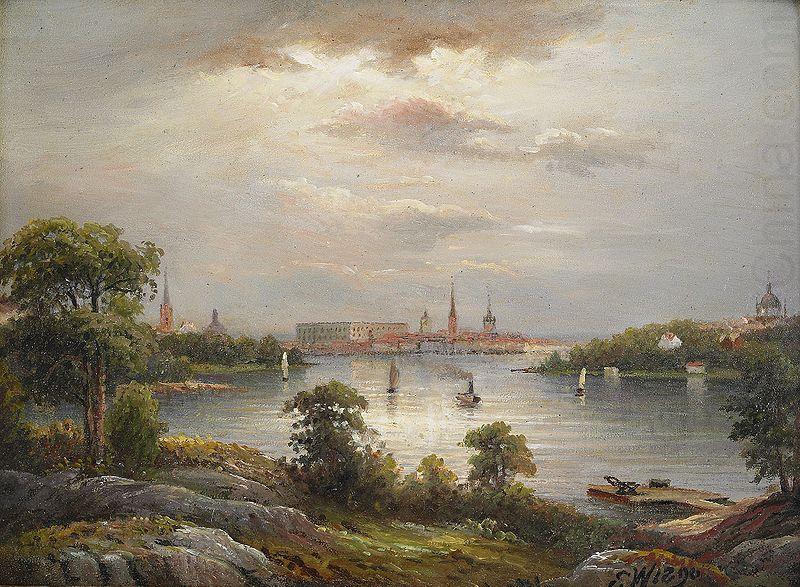 Ernfried Wahlqvist Stockholm from Stora Essingen china oil painting image
